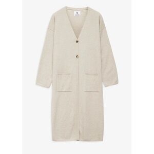 Anine Bing Jasni Midi Cardigan in Oat Size M